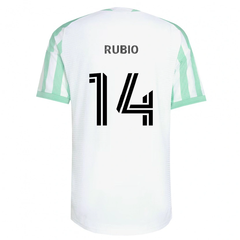 Danxen Dámské Diego Rubio #14 Světle Zelená Černá Bílá Daleko Hráčské Dresy 2026/27 Dres