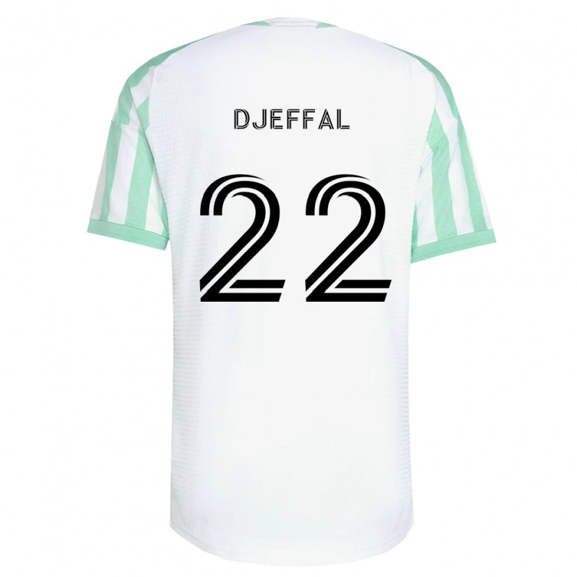Danxen Dámské Sofiane Djeffal #22 Světle Zelená Černá Bílá Daleko Hráčské Dresy 2026/27 Dres