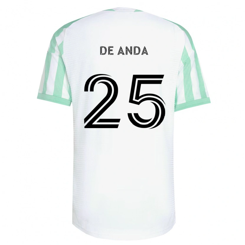 Danxen Dámské Anthony De Anda #25 Světle Zelená Černá Bílá Daleko Hráčské Dresy 2026/27 Dres