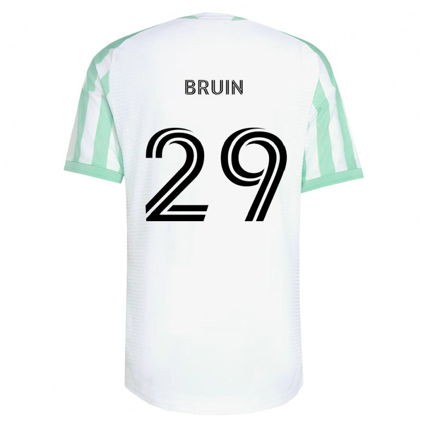 Danxen Dámské Will Bruin #29 Světle Zelená Černá Bílá Daleko Hráčské Dresy 2026/27 Dres