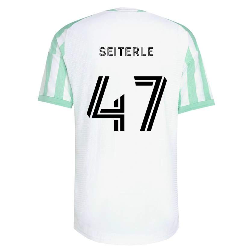 Danxen Dámské Sebastian Seiterle #47 Světle Zelená Černá Bílá Daleko Hráčské Dresy 2026/27 Dres