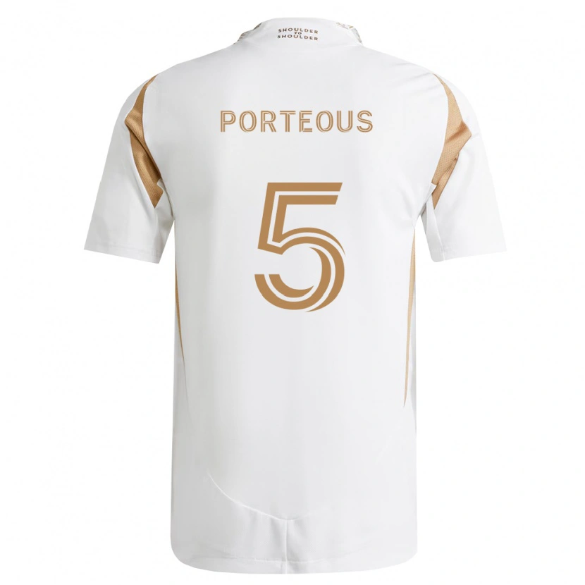 Danxen Dámské Ryan Porteous #5 Bílá Hnědá Daleko Hráčské Dresy 2026/27 Dres