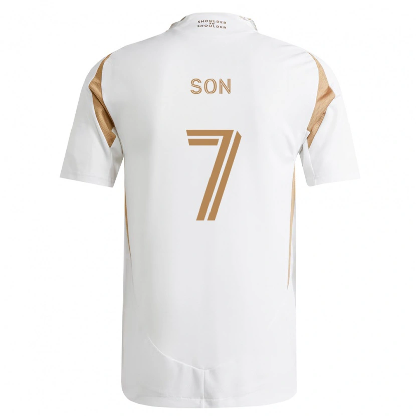 Danxen Dámské Heung-Min Son #7 Bílá Hnědá Daleko Hráčské Dresy 2026/27 Dres