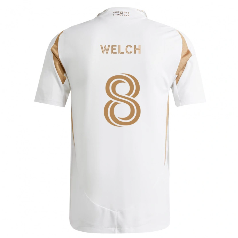 Danxen Dámské Levi Welch #8 Bílá Hnědá Daleko Hráčské Dresy 2026/27 Dres