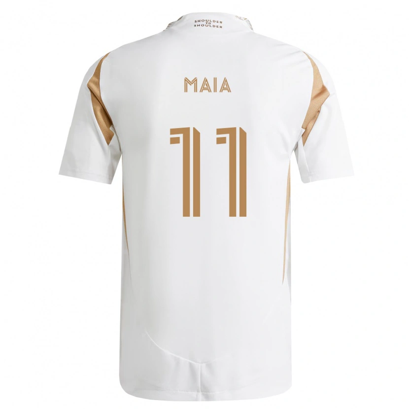 Danxen Dámské Matheus Maia #11 Bílá Hnědá Daleko Hráčské Dresy 2026/27 Dres