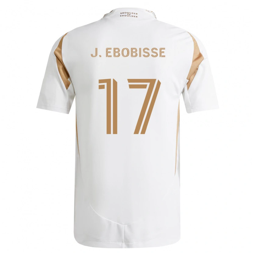 Danxen Dámské Jeremy Ebobisse #17 Bílá Hnědá Daleko Hráčské Dresy 2026/27 Dres