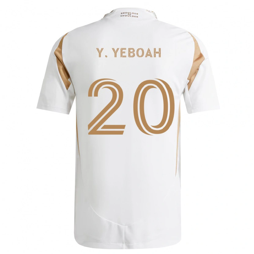 Danxen Dámské Yaw Yeboah #20 Bílá Hnědá Daleko Hráčské Dresy 2026/27 Dres