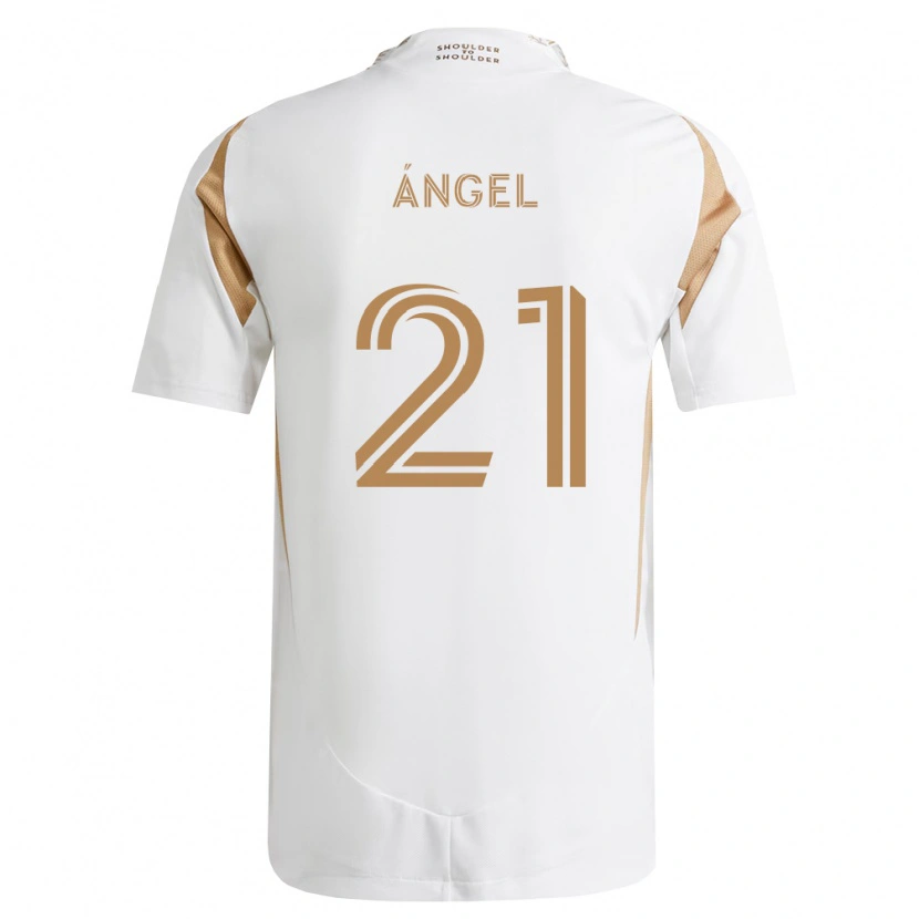 Danxen Dámské Tomás Ángel #21 Bílá Hnědá Daleko Hráčské Dresy 2026/27 Dres