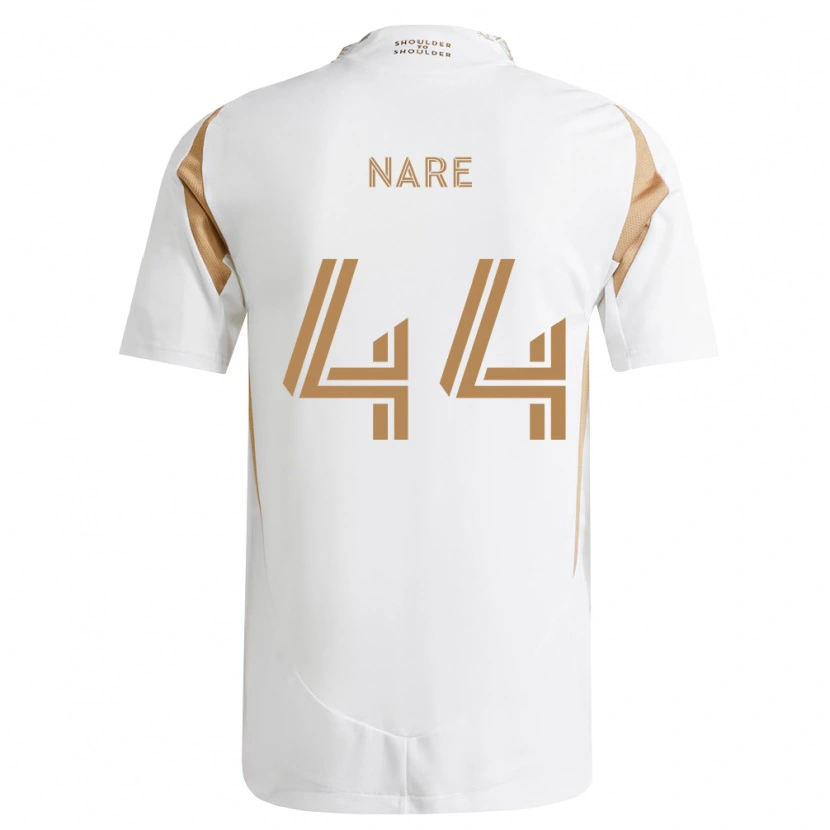 Danxen Dámské Thabo Nare #44 Bílá Hnědá Daleko Hráčské Dresy 2026/27 Dres