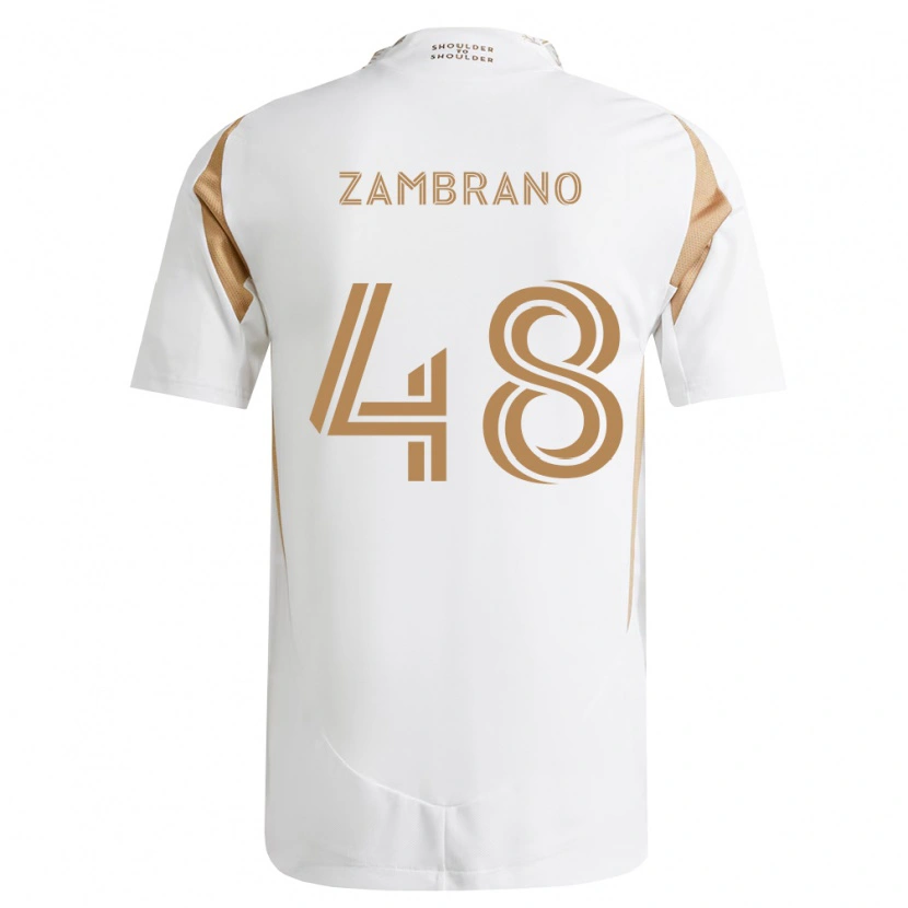 Danxen Dámské Gavin Zambrano #48 Bílá Hnědá Daleko Hráčské Dresy 2026/27 Dres