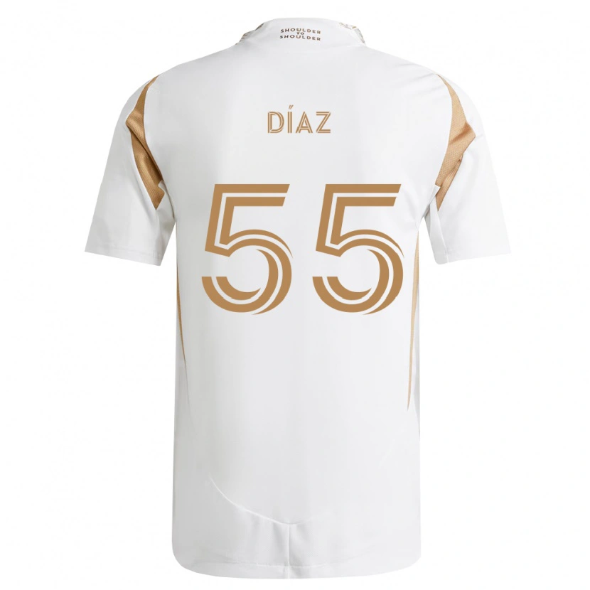 Danxen Dámské Érick Díaz #55 Bílá Hnědá Daleko Hráčské Dresy 2026/27 Dres