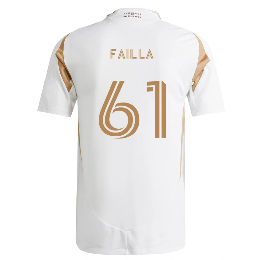 Danxen Dámské Benjamín Failla #61 Bílá Hnědá Daleko Hráčské Dresy 2026/27 Dres