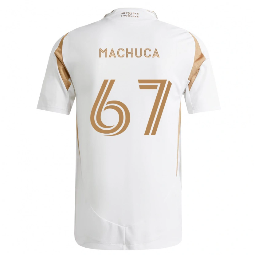 Danxen Dámské Jacob Machuca #67 Bílá Hnědá Daleko Hráčské Dresy 2026/27 Dres