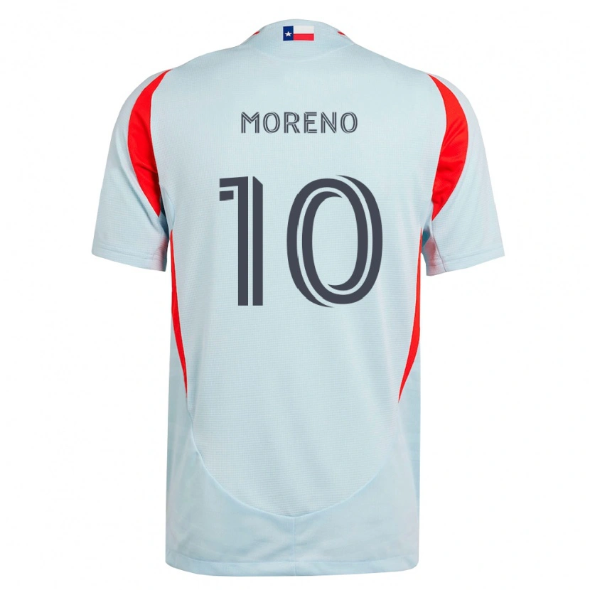 Danxen Dámské Santiago Moreno #10 Tmavě Šedá Bílá Červená Daleko Hráčské Dresy 2026/27 Dres