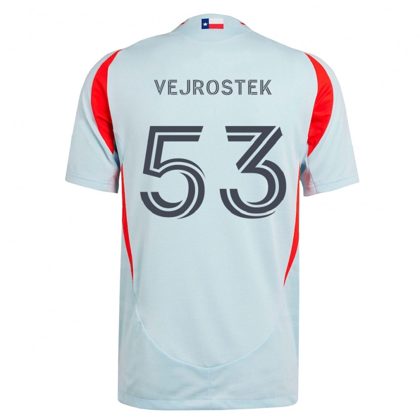 Danxen Dámské Liam Vejrostek #53 Tmavě Šedá Bílá Červená Daleko Hráčské Dresy 2026/27 Dres