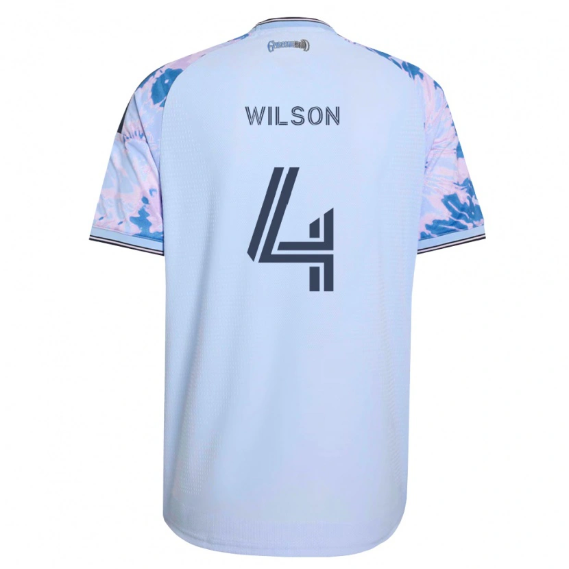 Danxen Dámské Bruno Wilson #4 Královsky Modrá Bílá Černá Daleko Hráčské Dresy 2026/27 Dres