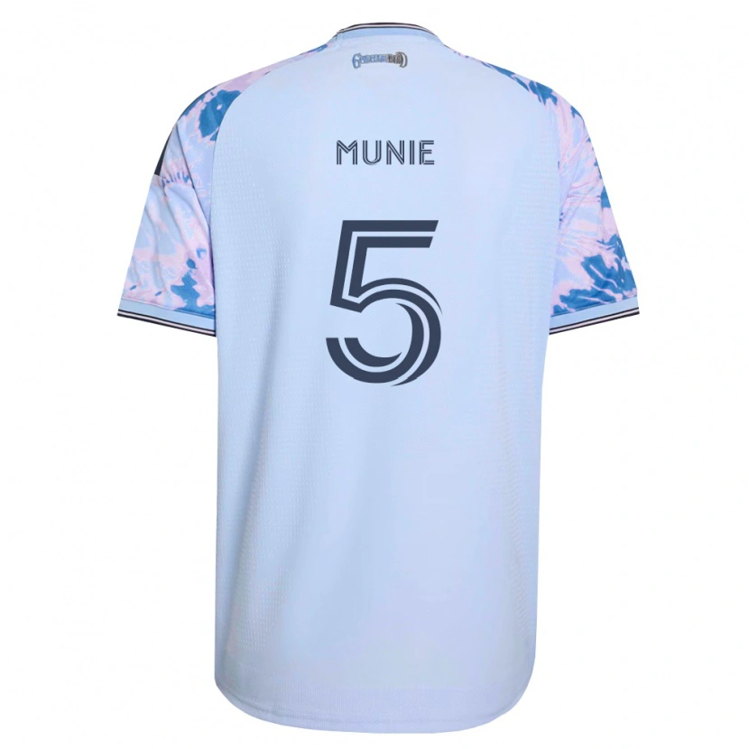 Danxen Dámské Daniel Munie #5 Královsky Modrá Bílá Černá Daleko Hráčské Dresy 2026/27 Dres
