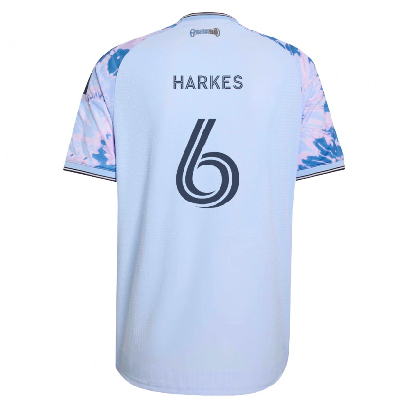Danxen Dámské Ian Harkes #6 Královsky Modrá Bílá Černá Daleko Hráčské Dresy 2026/27 Dres