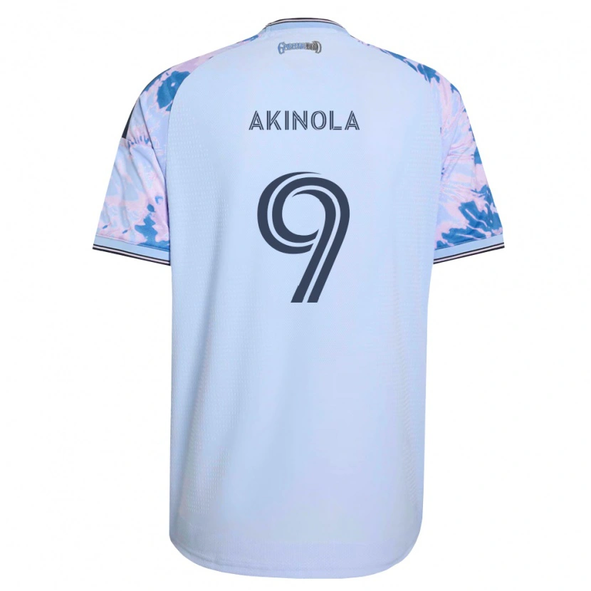 Danxen Dámské Ayo Akinola #9 Královsky Modrá Bílá Černá Daleko Hráčské Dresy 2026/27 Dres