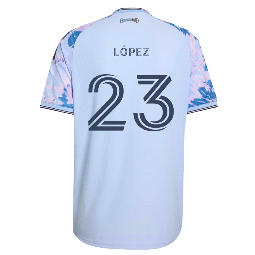 Danxen Dámské Hernán López #23 Královsky Modrá Bílá Černá Daleko Hráčské Dresy 2026/27 Dres