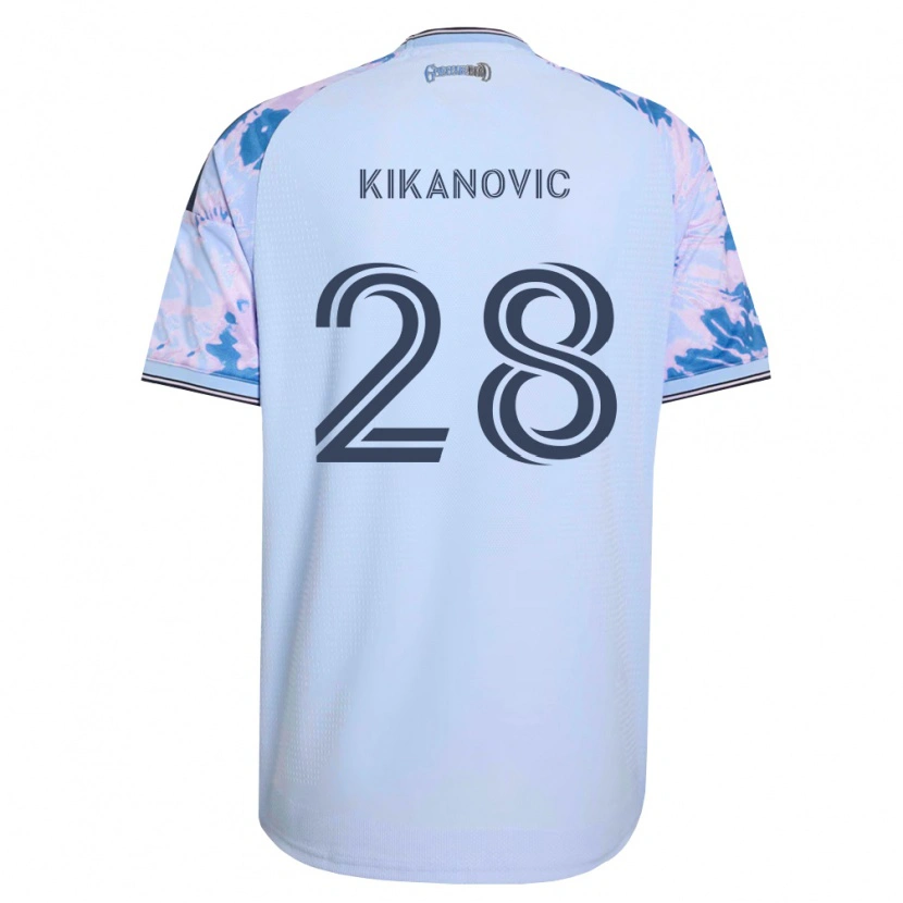 Danxen Dámské Benji Kikanović #28 Královsky Modrá Bílá Černá Daleko Hráčské Dresy 2026/27 Dres