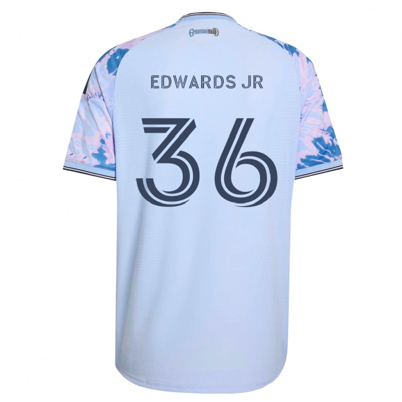Danxen Dámské Earl Edwards Jr. #36 Královsky Modrá Bílá Černá Daleko Hráčské Dresy 2026/27 Dres