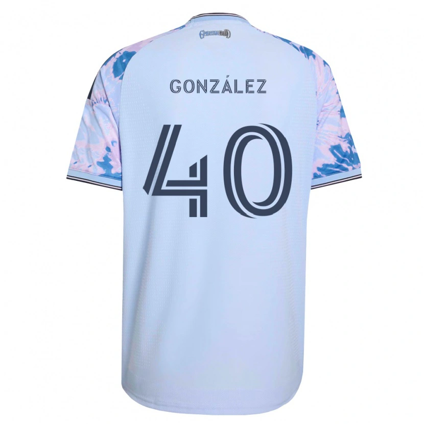 Danxen Dámské Jonathan González #40 Královsky Modrá Bílá Černá Daleko Hráčské Dresy 2026/27 Dres
