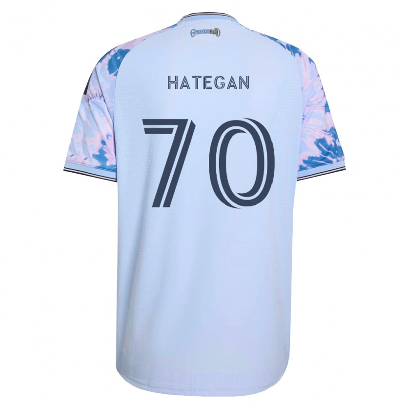 Danxen Dámské Roberto Hategan #70 Královsky Modrá Bílá Černá Daleko Hráčské Dresy 2026/27 Dres