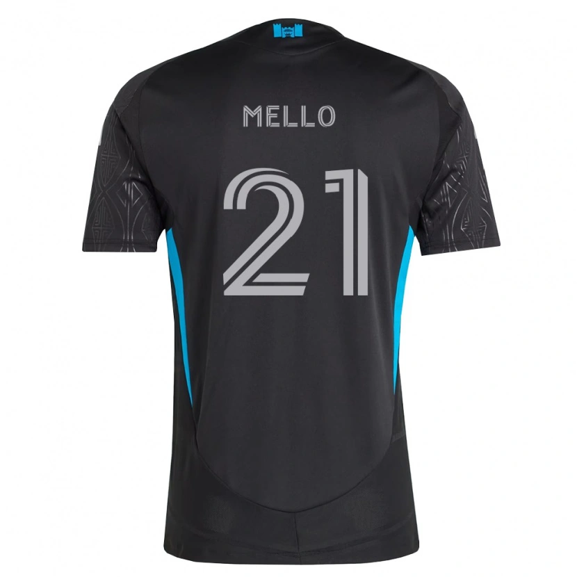 Danxen Dámské Vinicius Mello #21 Černá Bílá Nebesky Modrá Daleko Hráčské Dresy 2026/27 Dres