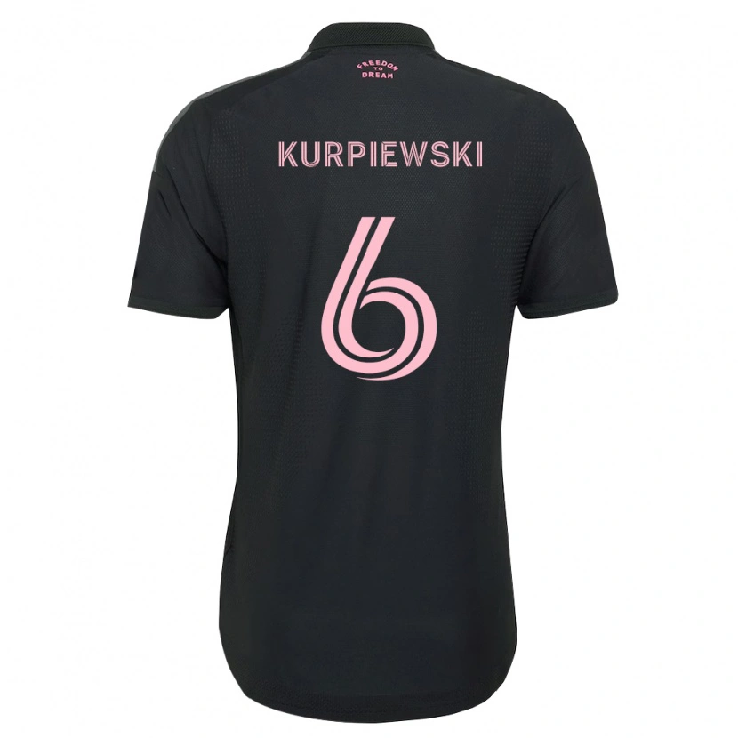 Danxen Dámské Ethan Kurpiewski #6 Růžová Černá Bílá Daleko Hráčské Dresy 2026/27 Dres