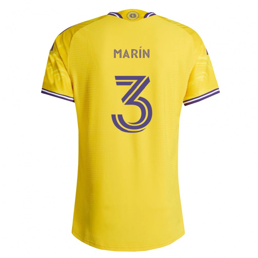 Danxen Dámské Adrián Marín #3 Žlutá Fialová Daleko Hráčské Dresy 2026/27 Dres