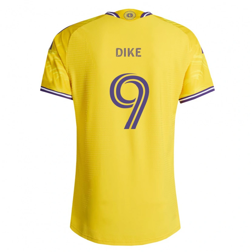 Danxen Dámské Daryl Dike #9 Žlutá Fialová Daleko Hráčské Dresy 2026/27 Dres