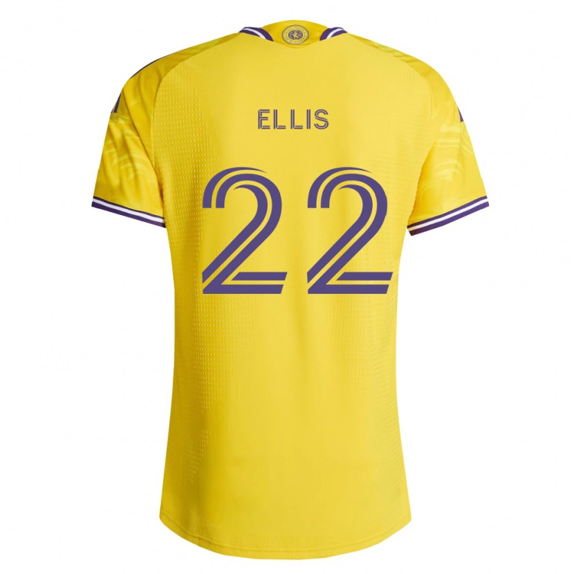 Danxen Dámské Justin Ellis #22 Žlutá Fialová Daleko Hráčské Dresy 2026/27 Dres
