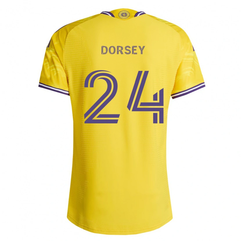 Danxen Dámské Griffin Dorsey #24 Žlutá Fialová Daleko Hráčské Dresy 2026/27 Dres