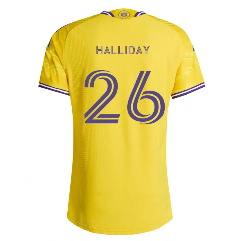 Danxen Dámské Michael Halliday #26 Žlutá Fialová Daleko Hráčské Dresy 2026/27 Dres