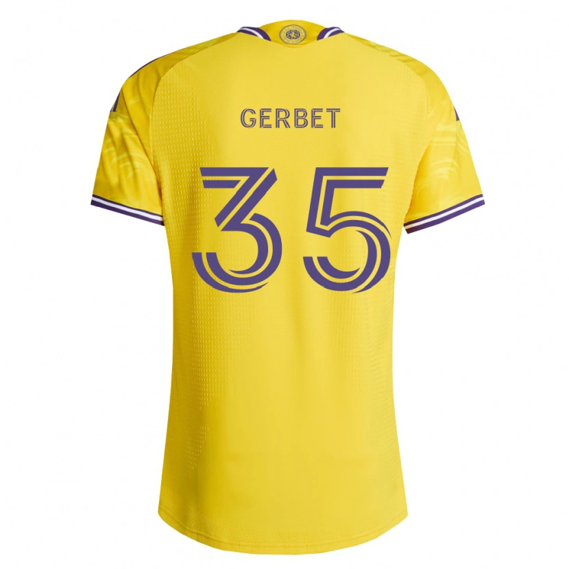 Danxen Dámské Joran Gerbet #35 Žlutá Fialová Daleko Hráčské Dresy 2026/27 Dres