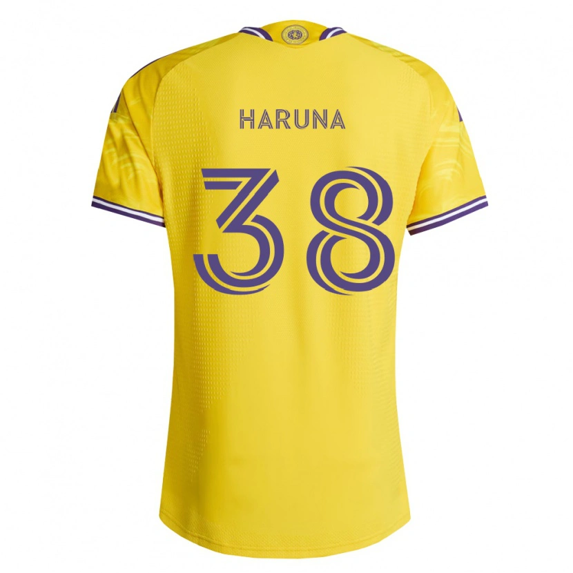 Danxen Dámské Issah Haruna #38 Žlutá Fialová Daleko Hráčské Dresy 2026/27 Dres