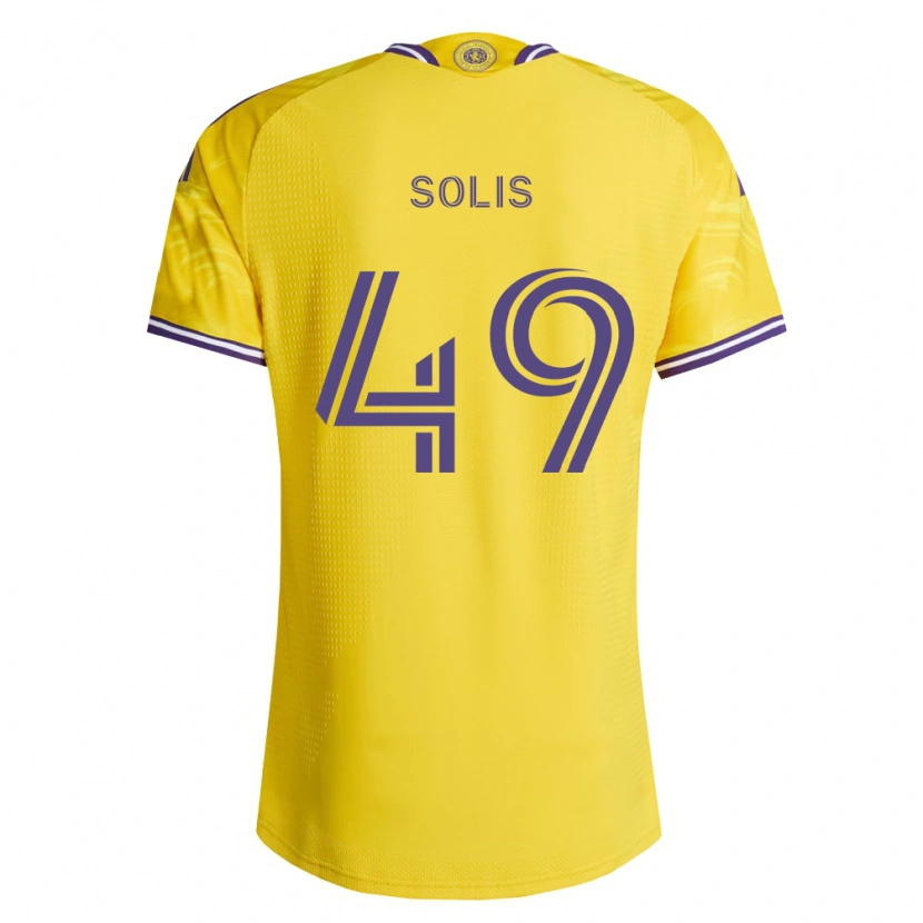 Danxen Dámské Jhon Solís #49 Žlutá Fialová Daleko Hráčské Dresy 2026/27 Dres