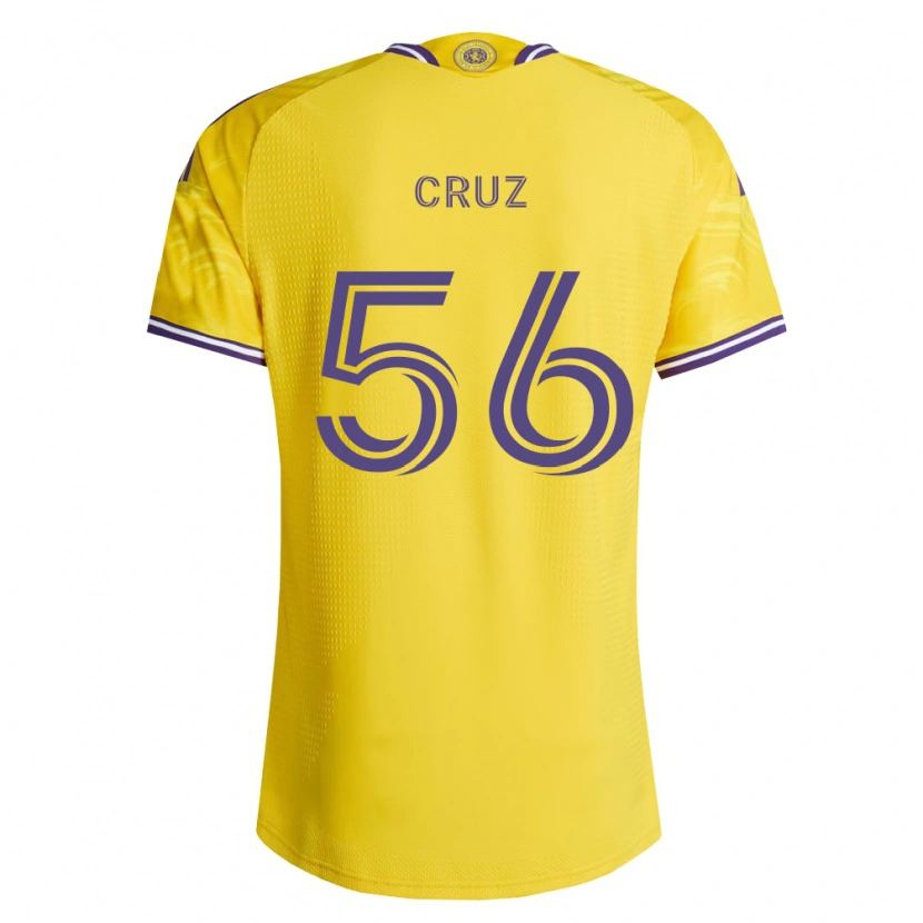 Danxen Dámské Pedro Cruz #56 Žlutá Fialová Daleko Hráčské Dresy 2026/27 Dres