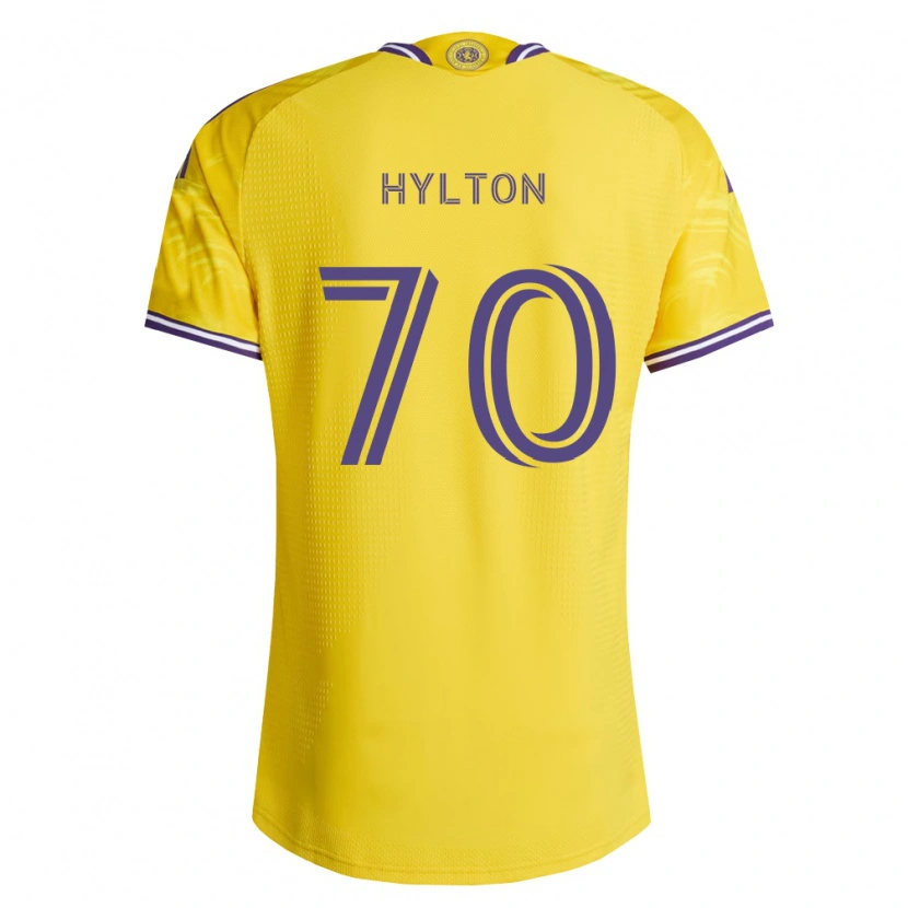Danxen Dámské Justin Hylton #70 Žlutá Fialová Daleko Hráčské Dresy 2026/27 Dres