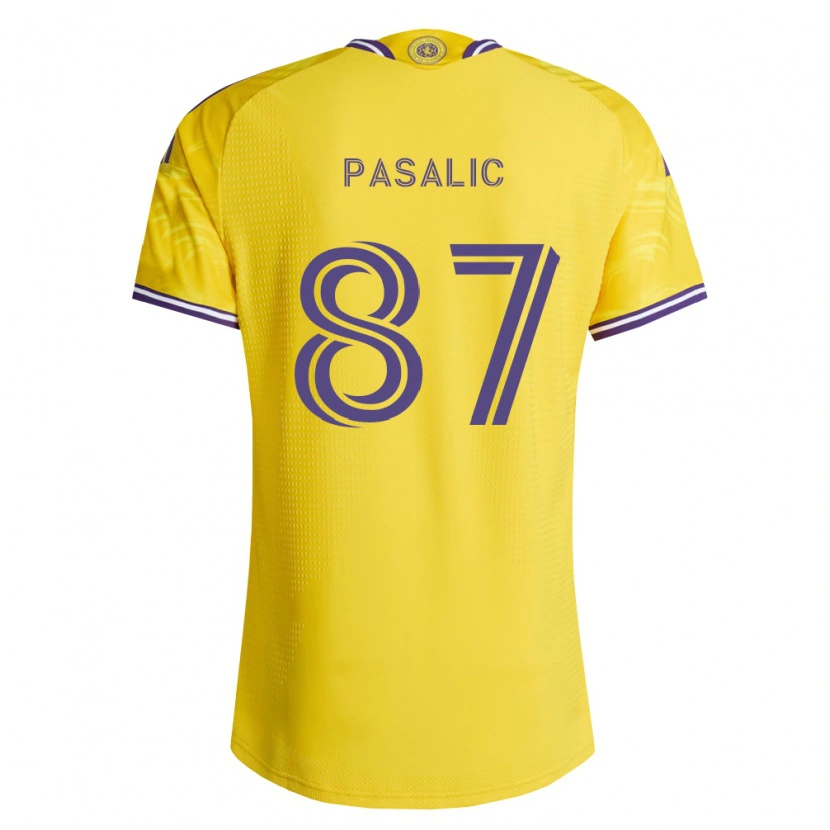 Danxen Dámské Marco Pašalić #87 Žlutá Fialová Daleko Hráčské Dresy 2026/27 Dres