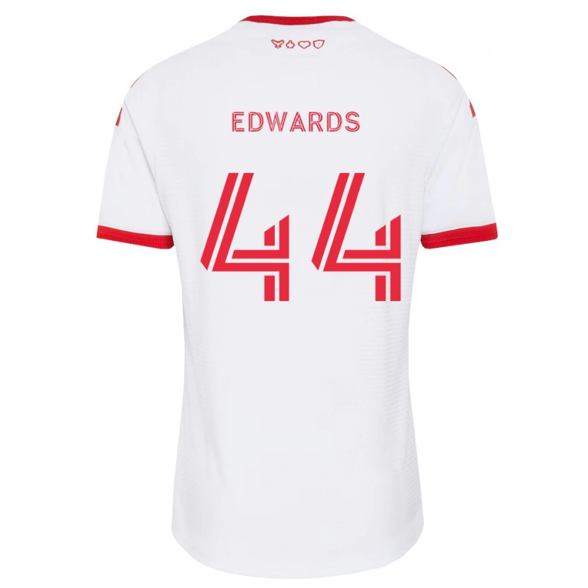 Danxen Dámské Raheem Edwards #44 Bílá Červená Černá Daleko Hráčské Dresy 2026/27 Dres