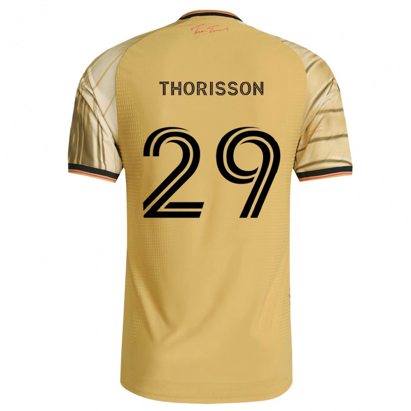 Danxen Dámské Nökkvi Thórisson #29 Hnědá Žlutá Černá Daleko Hráčské Dresy 2026/27 Dres