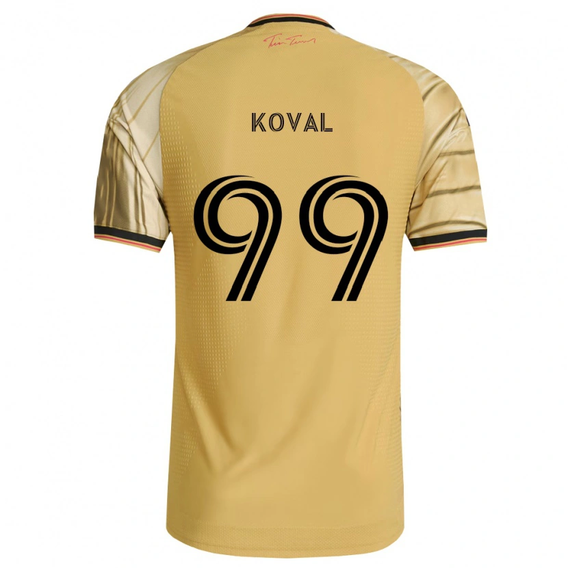 Danxen Dámské Stanislav Koval #99 Hnědá Žlutá Černá Daleko Hráčské Dresy 2026/27 Dres