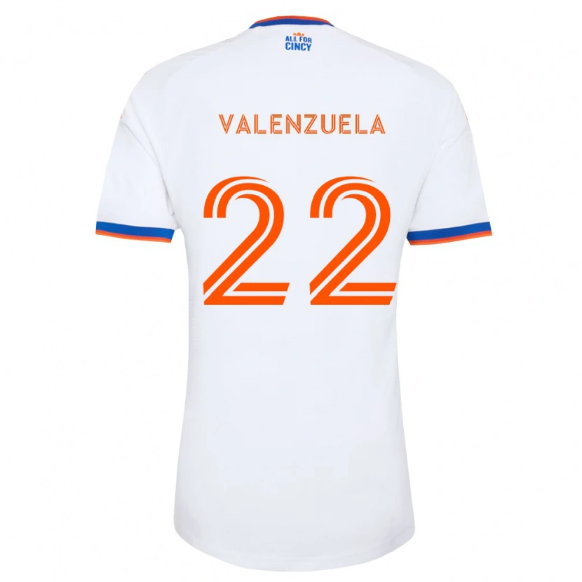 Danxen Dámské Gerardo Valenzuela #22 Bílá Tmavě Modrá Oranžová Daleko Hráčské Dresy 2026/27 Dres