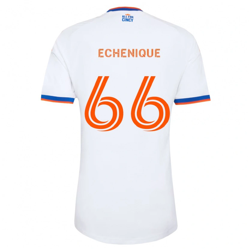 Danxen Dámské Ender Echenique #66 Bílá Tmavě Modrá Oranžová Daleko Hráčské Dresy 2026/27 Dres