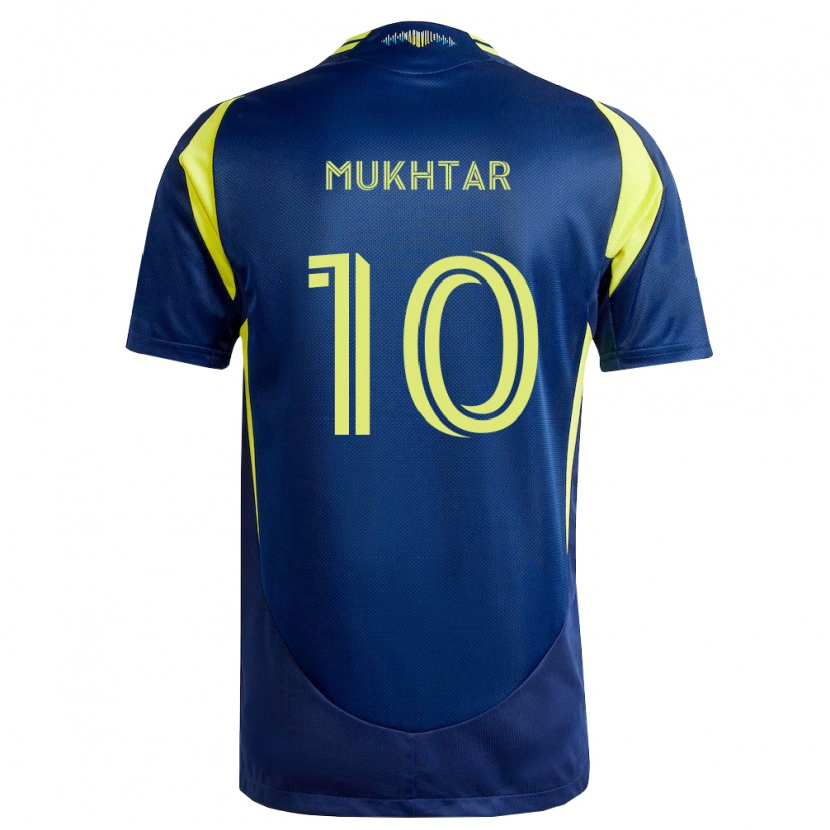 Danxen Dámské Hany Mukhtar #10 Žlutá Tmavě Modrá Daleko Hráčské Dresy 2026/27 Dres