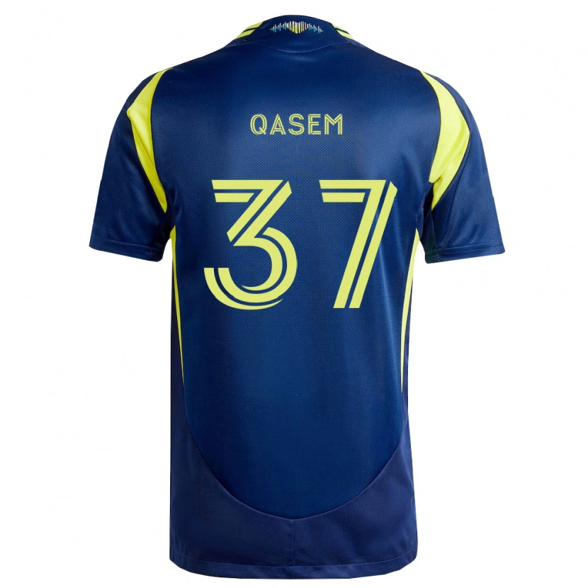 Danxen Dámské Ahmed Qasem #37 Žlutá Tmavě Modrá Daleko Hráčské Dresy 2026/27 Dres