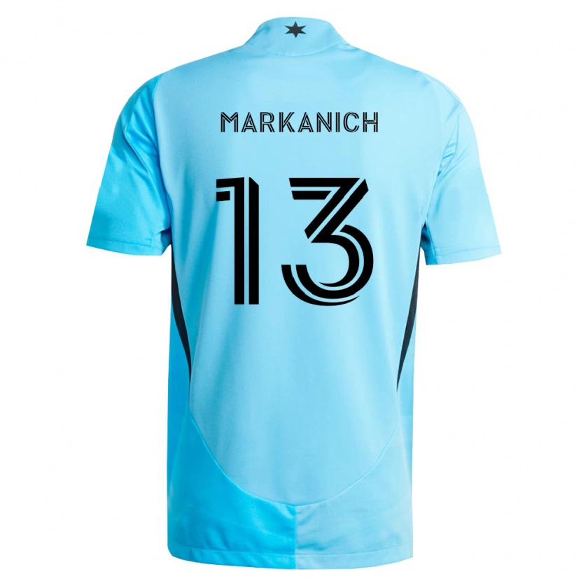 Danxen Dámské Anthony Markanich Jr. #13 Světle Modrá Černá Daleko Hráčské Dresy 2026/27 Dres