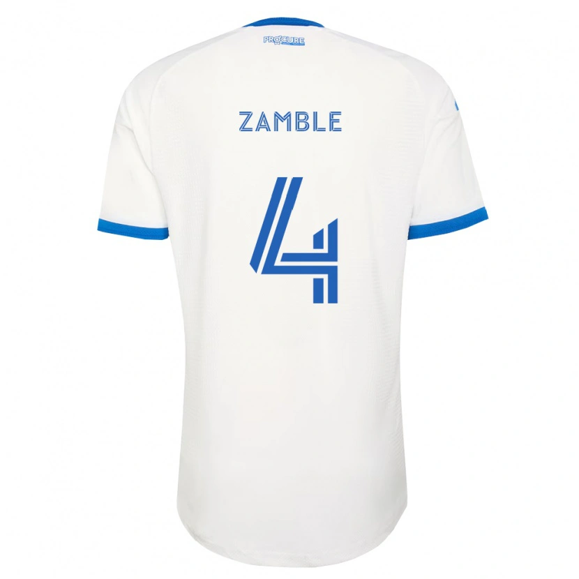 Danxen Dámské Ulrich Zamble #4 Nebesky Modrá Bílá Daleko Hráčské Dresy 2026/27 Dres